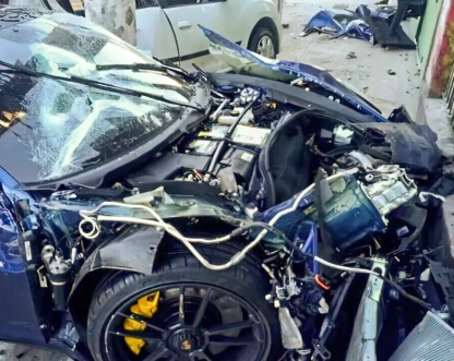 Condutor de Porsche que matou motorista em acidente está foragido